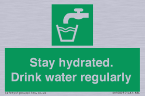 Stay hydrated. Drink water regularly 